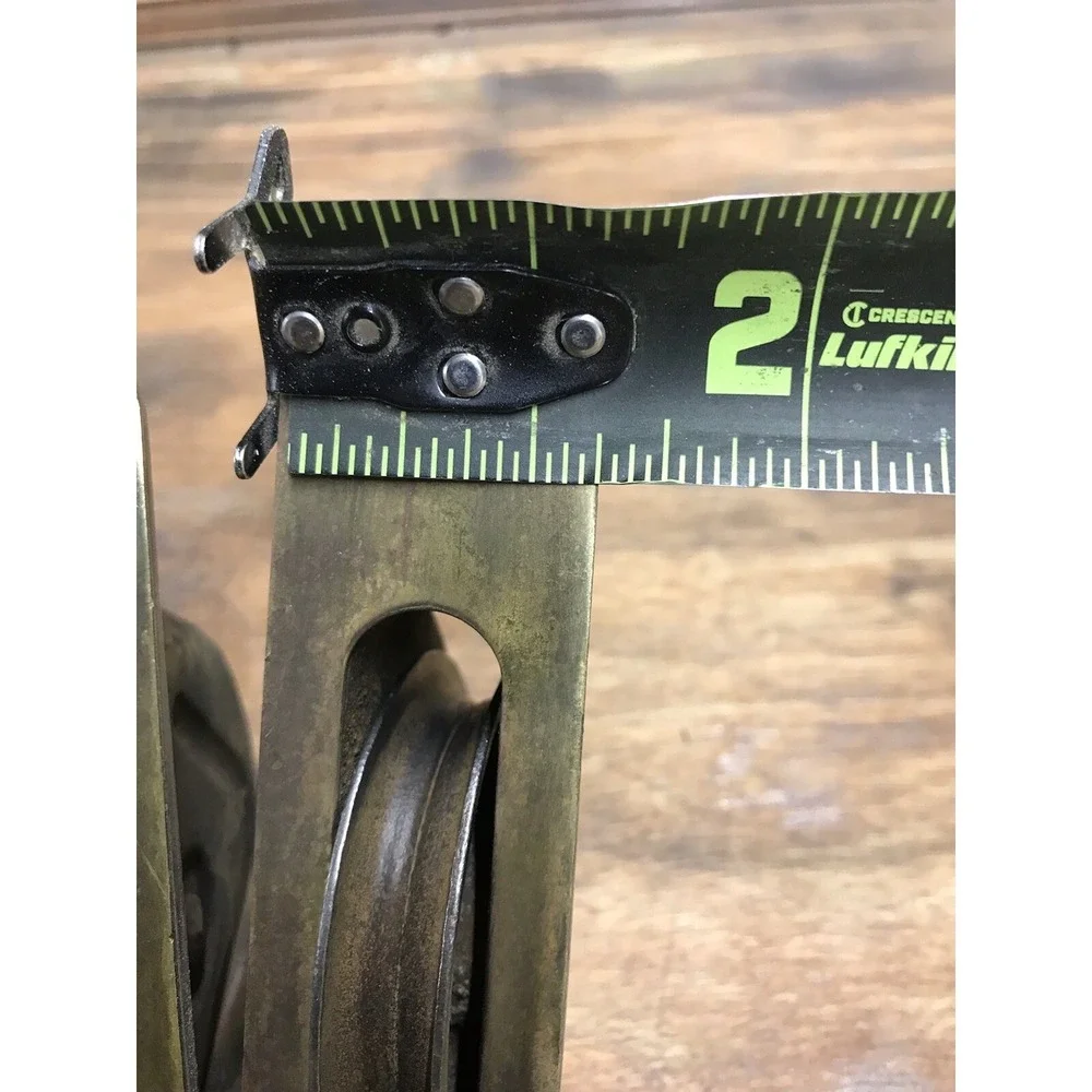 Lot Of 2 vintage victorian window weight pulleys 6 in By‎ 1 Inch .
